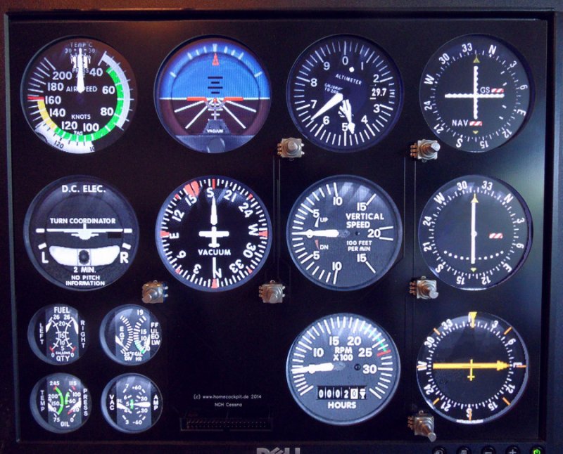 NGH Cessna 172  Panel + Controller