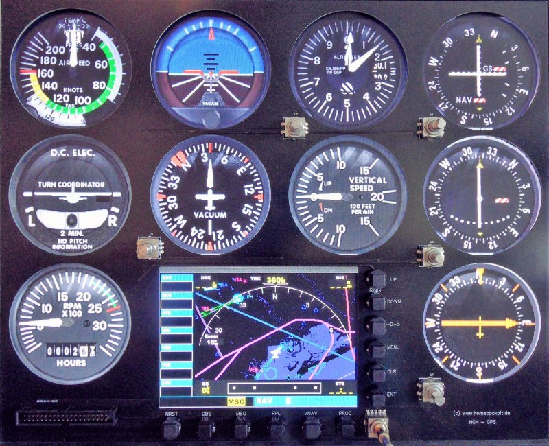 NGH  Cessna 172 GPS  Panel + Controller